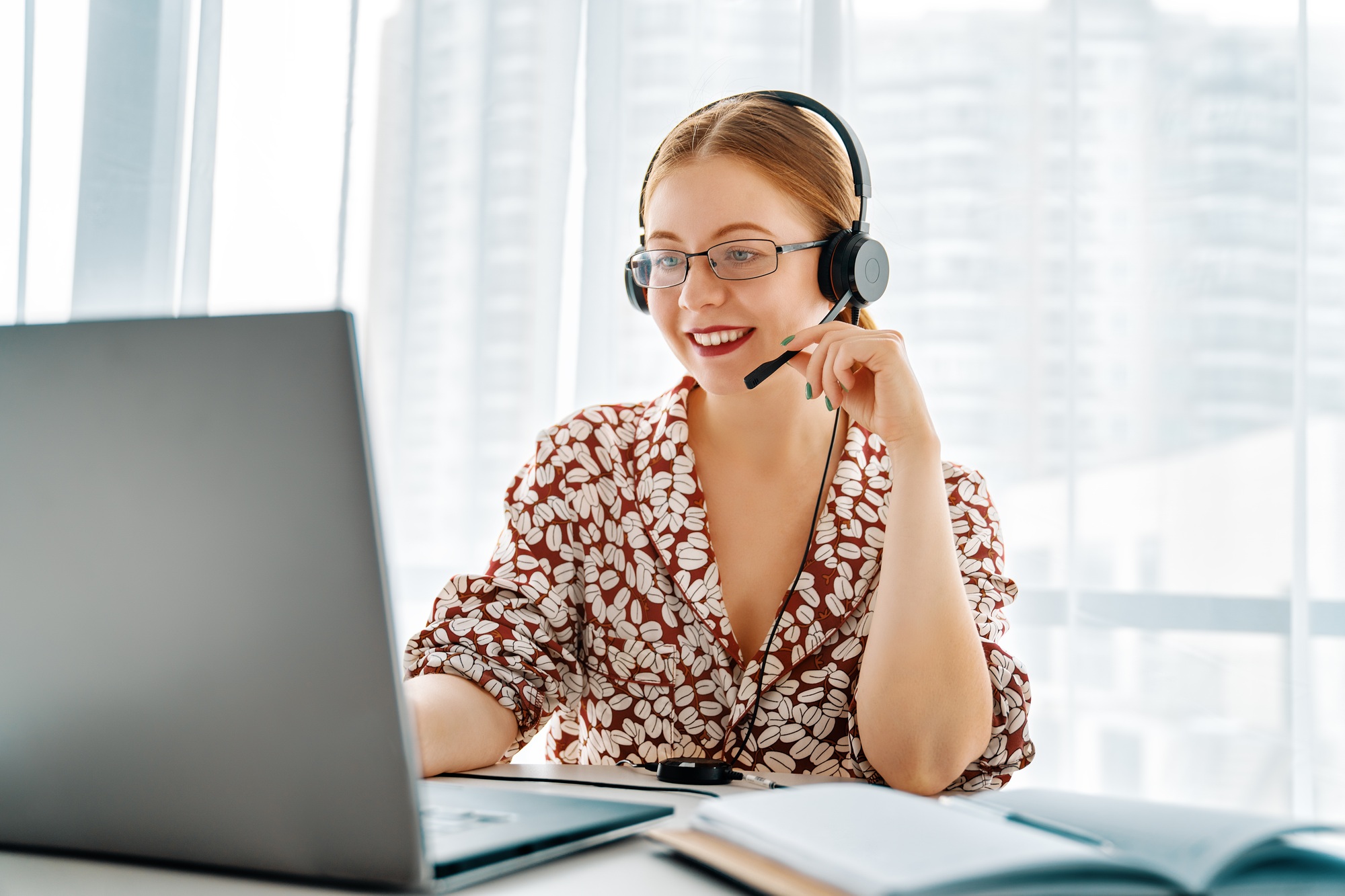 woman working in the office